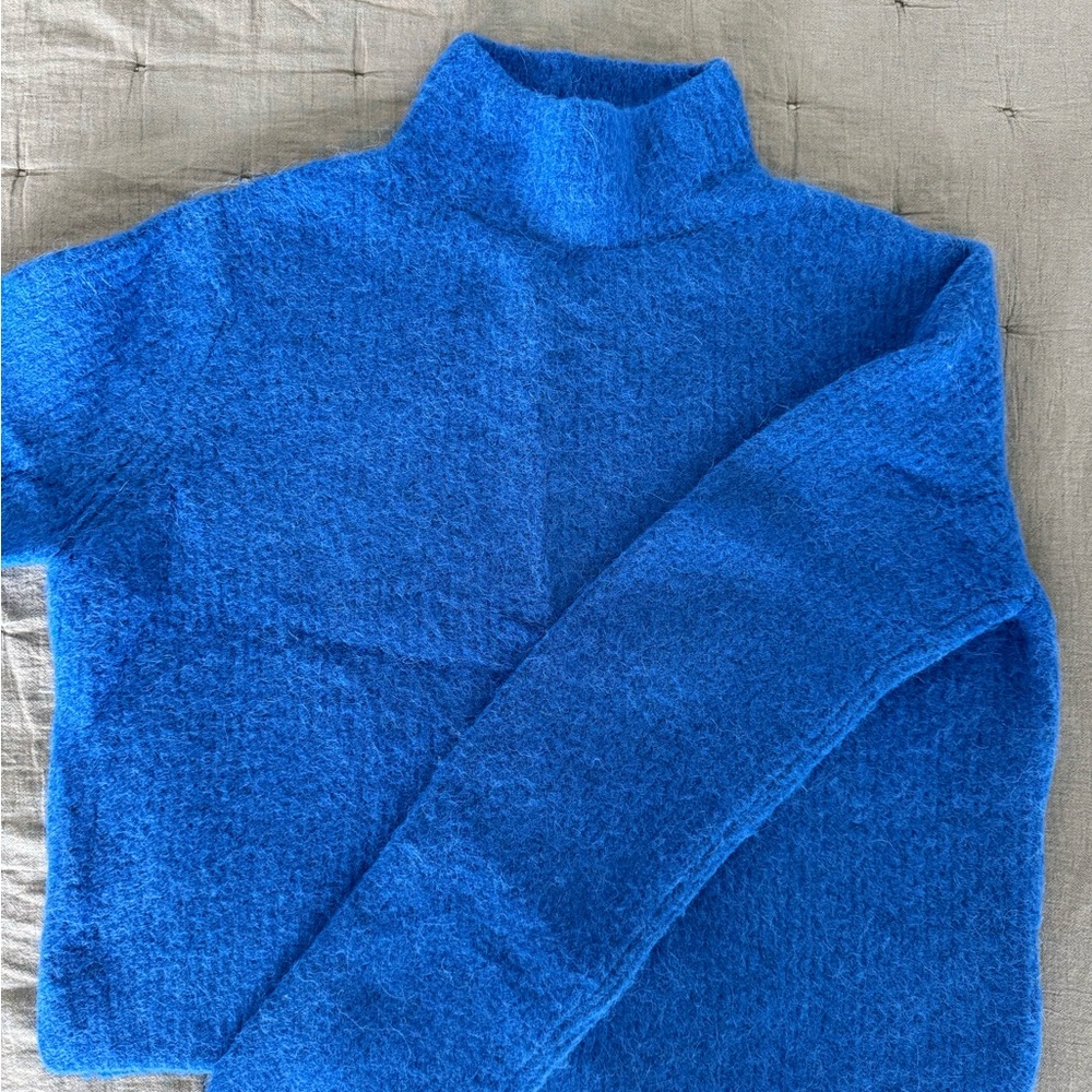 & Other Stories Blue Turtleneck Sweater